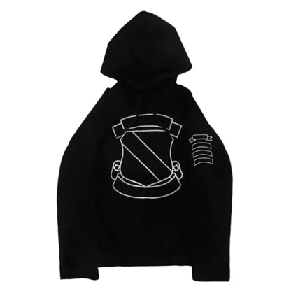 Number Nine Wool Shield Hoodie