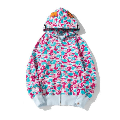 Shark Camo Full Zip Hoodie