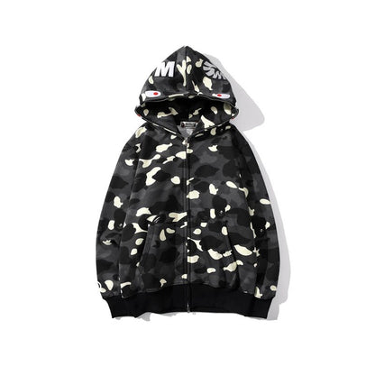 Shark Camo Full Zip Hoodie