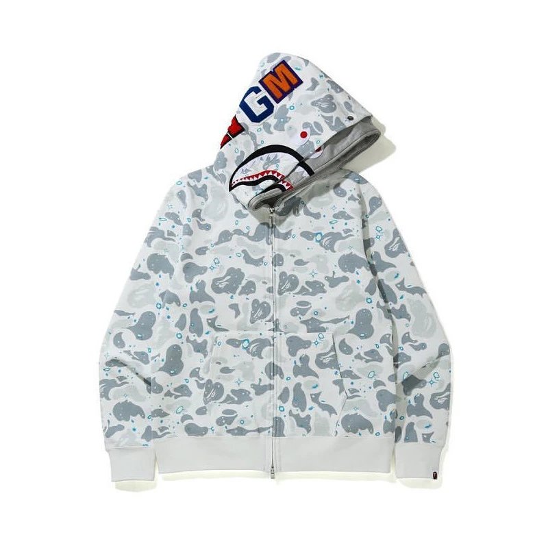 Shark Camo Full Zip Hoodie