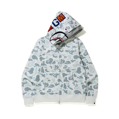 Shark Camo Full Zip Hoodie