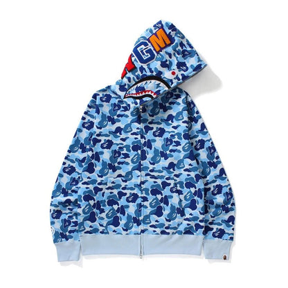 Shark Camo Full Zip Hoodie