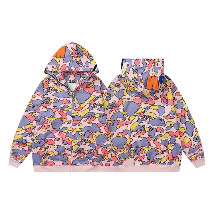 Shark Camo Full Zip Hoodie