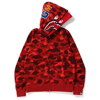 Shark Camo Full Zip Hoodie