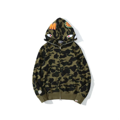 Shark Camo Full Zip Hoodie