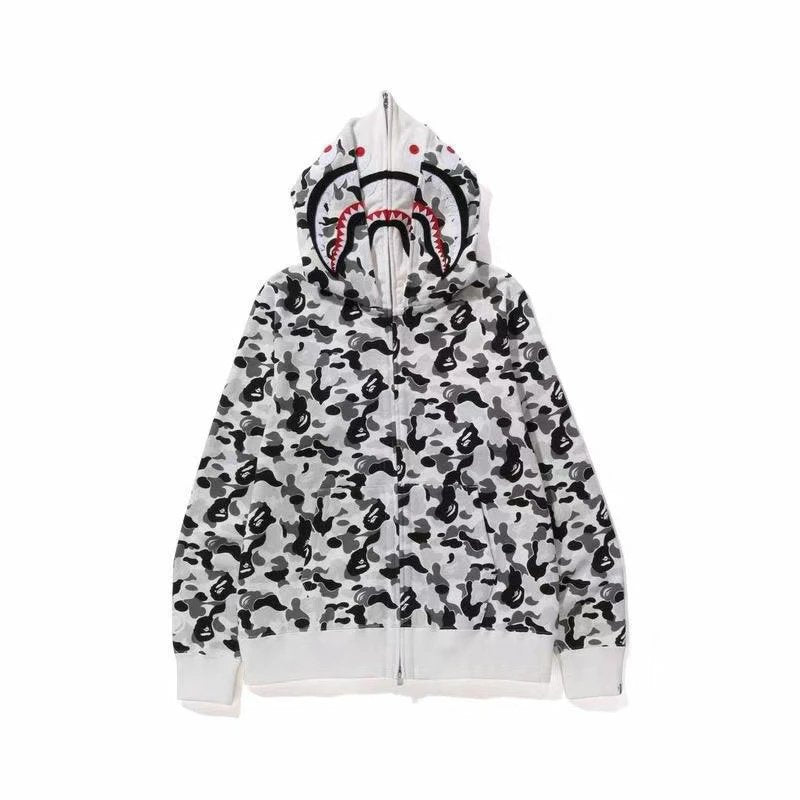 Shark Camo Full Zip Hoodie