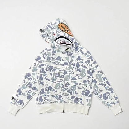 Shark Camo Full Zip Hoodie