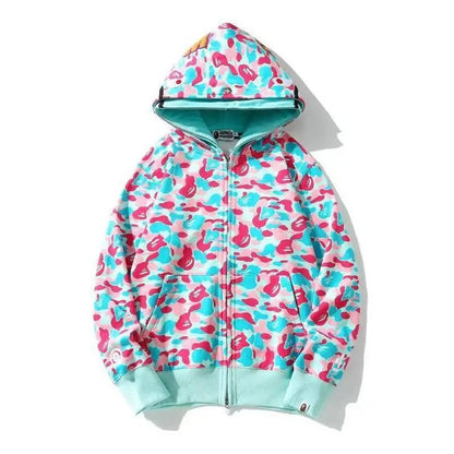 Shark Camo Full Zip Hoodie