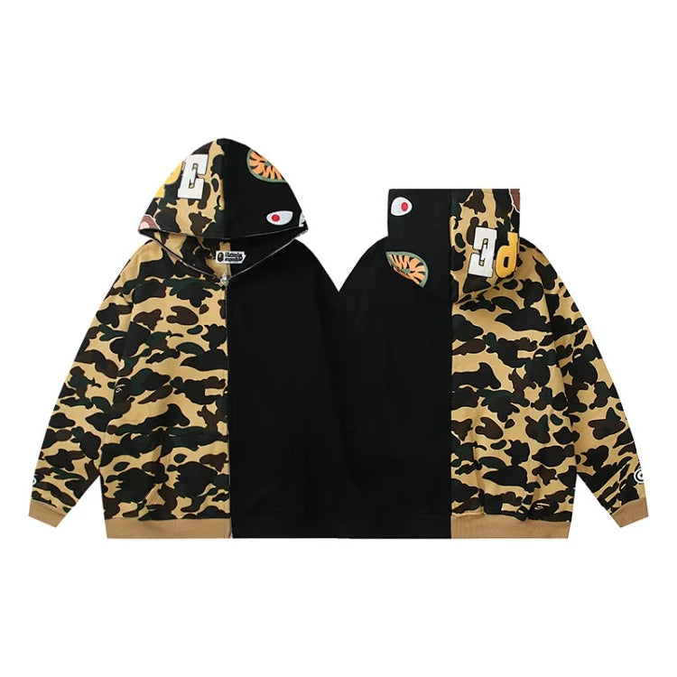 Shark Camo Full Zip Hoodie