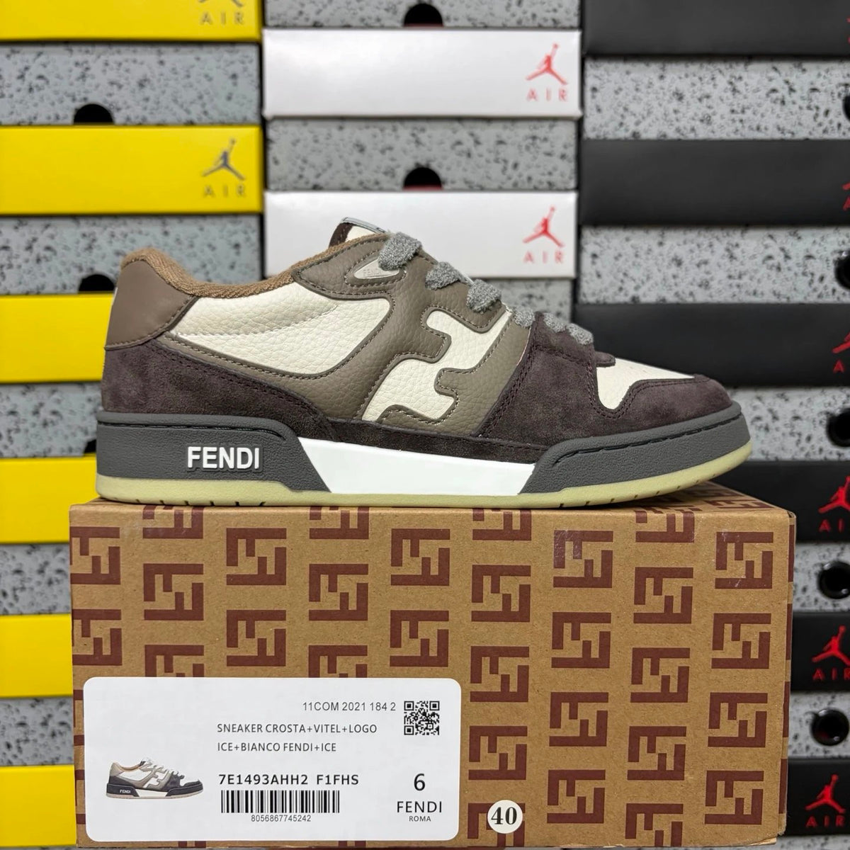 Fendi Match Low-Top