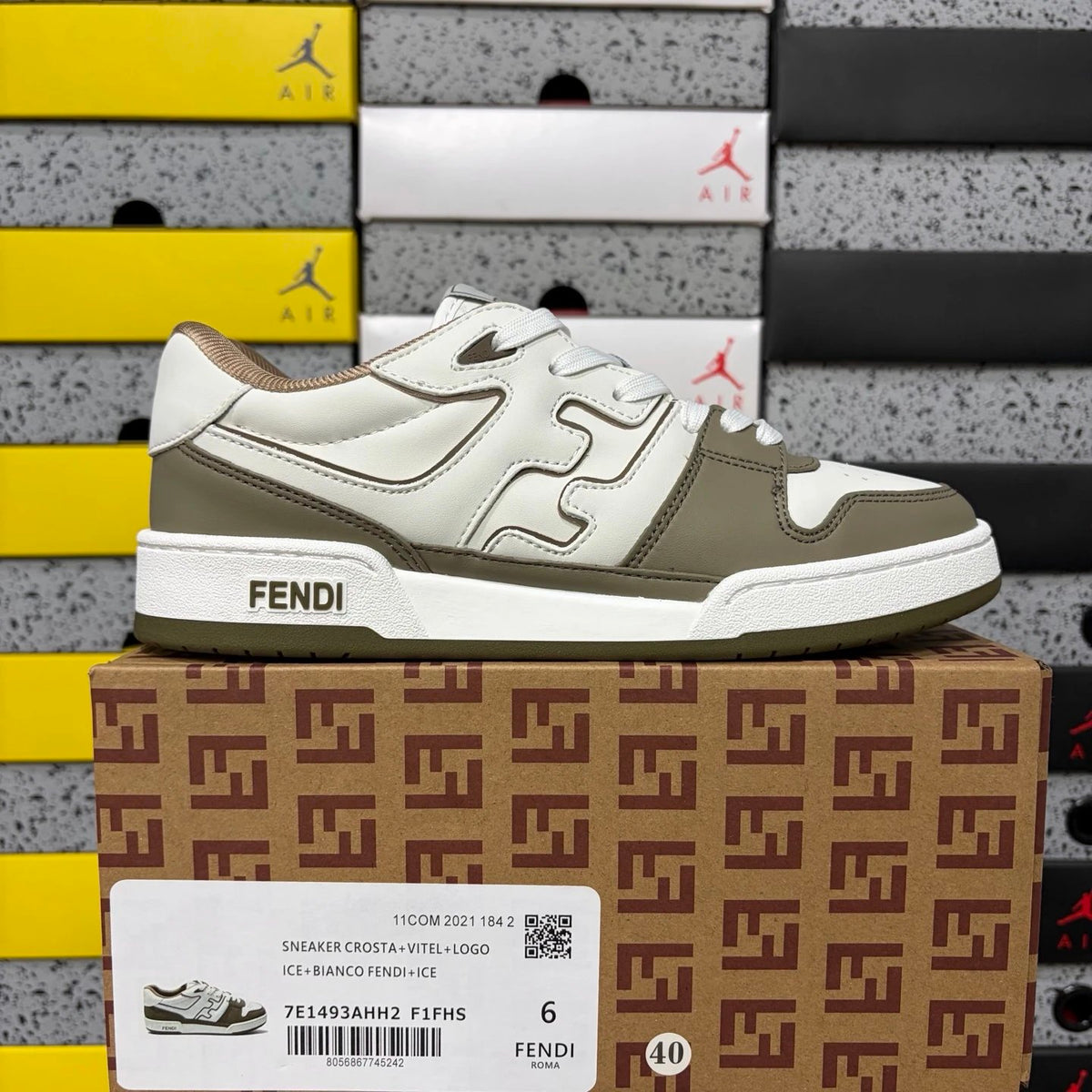 Fendi Match Low-Top
