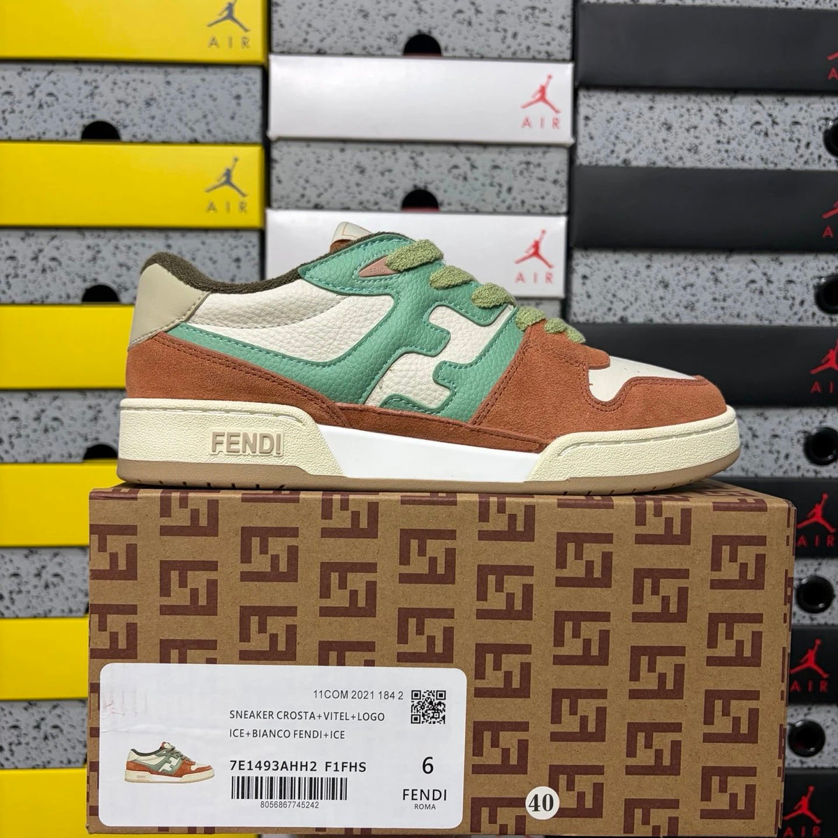 Fendi Match Low-Top