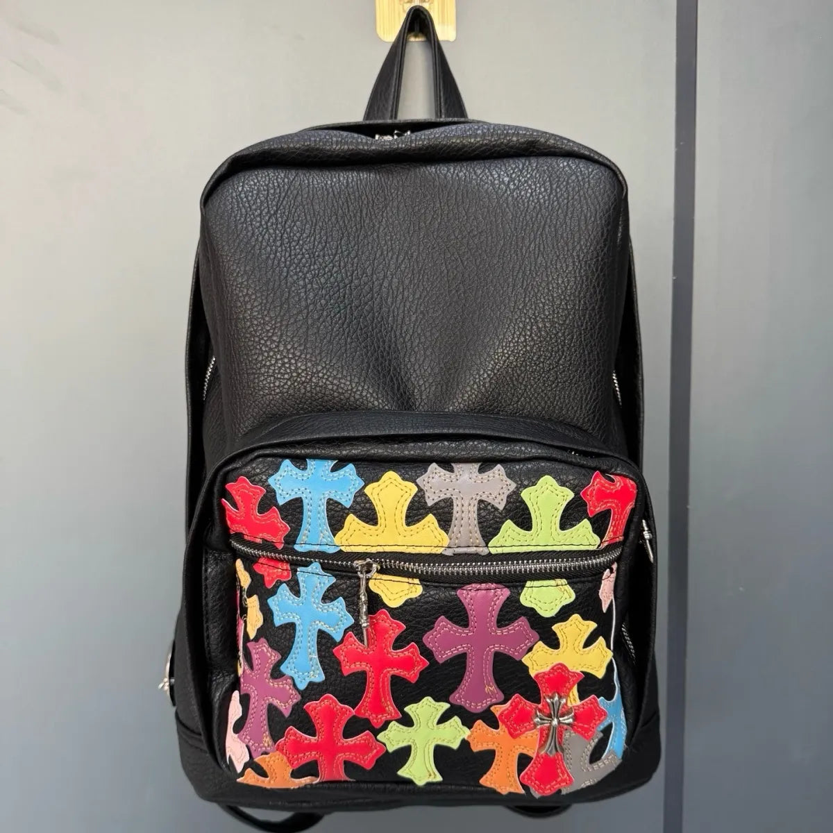Chrome Hearts Cross Leather Backpack