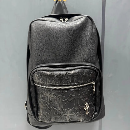 Chrome Hearts Cross Leather Backpack