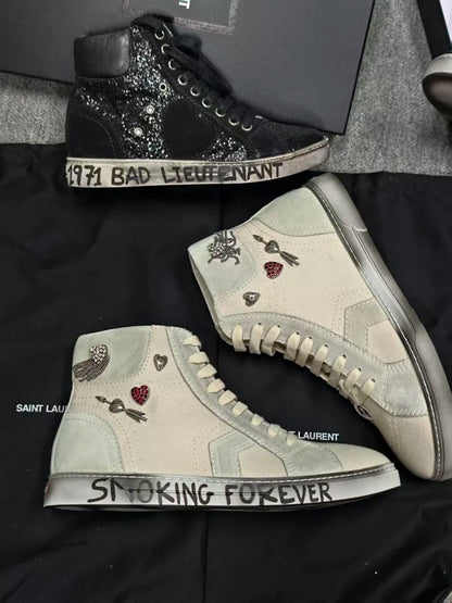 Saint Laurent Joe Mid Top Sneaker